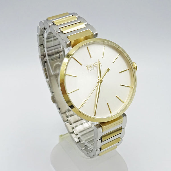 Hugo Boss 1502417 Ladies Allusion Gold Silver Stainless Steel Watch 36mm Richard Miles Jewellers