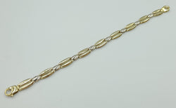 9ct 2 Colour Ladies Bracelet 8.46gr