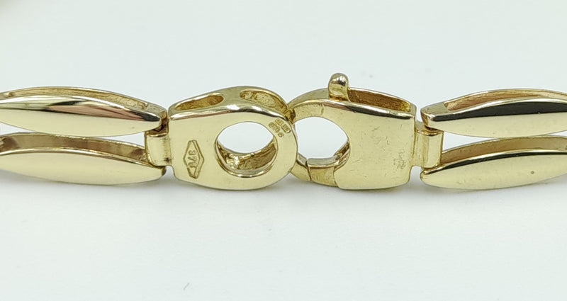 9ct 2 Colour Ladies Bracelet 8.46gr