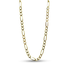 9ct Yellow Gold Figaro Chain Necklace 18"