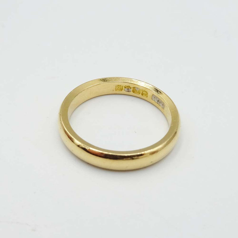 22ct Yellow Gold Wedding Band Size L 1/2