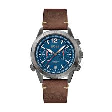 Hugo Boss Nomad Gents Brown Leather Chronograph Watch 1513773 - Richard Miles Jewellers